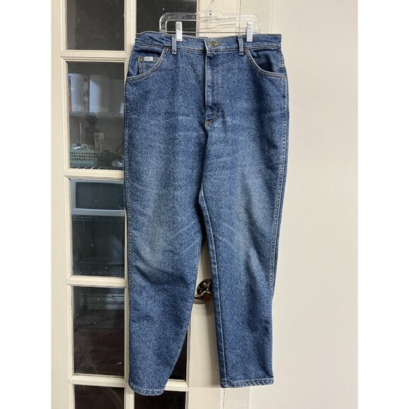 Lee Denim - Vtg 80s 90s Lee Jeans Women’s 16 Blue Jeans High Relaxed Tapered Denim Cotton